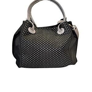 Chic Black and Gray Portuguese cork handbag
